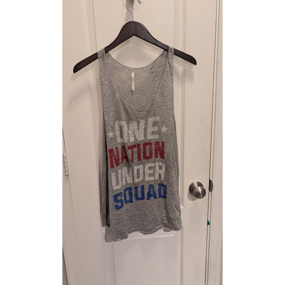 Women's One Nation Under Squad‎ Tank Grey Size Medium